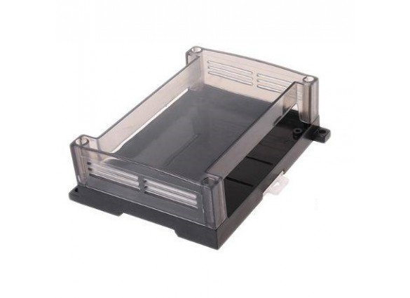 Hộp nhựa PLC trong suốt 145X90X40 (Kích thước thật 125x90x40) - Gắn ray nhôm